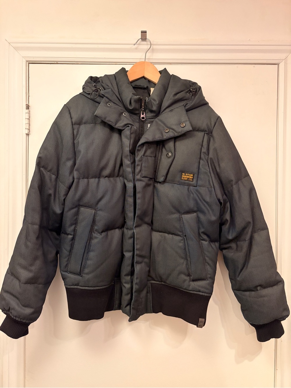 G-Star Men's Hooded Quilted Puffer Jacket
